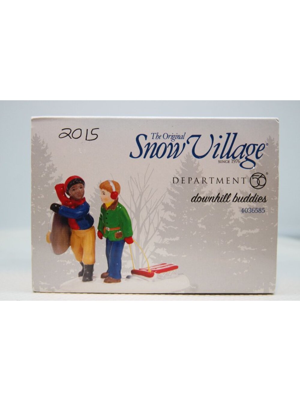 Dept 56 Snow Village - Downhill Buddies - 2015